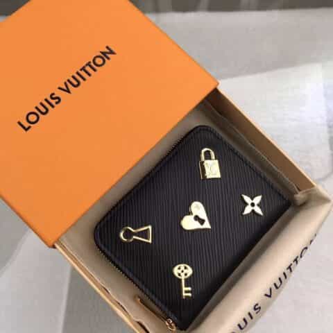 Louis Vuitton LV Love Lock 系列特别款拉链零钱包 M63993