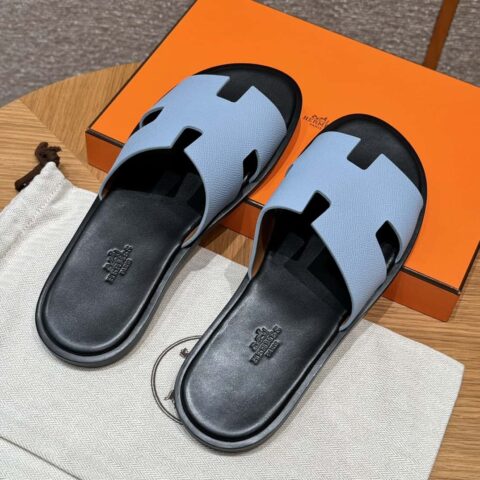 Hermès 182男士拖鞋 Men’s slippers 糖果蓝/7N/Celeste